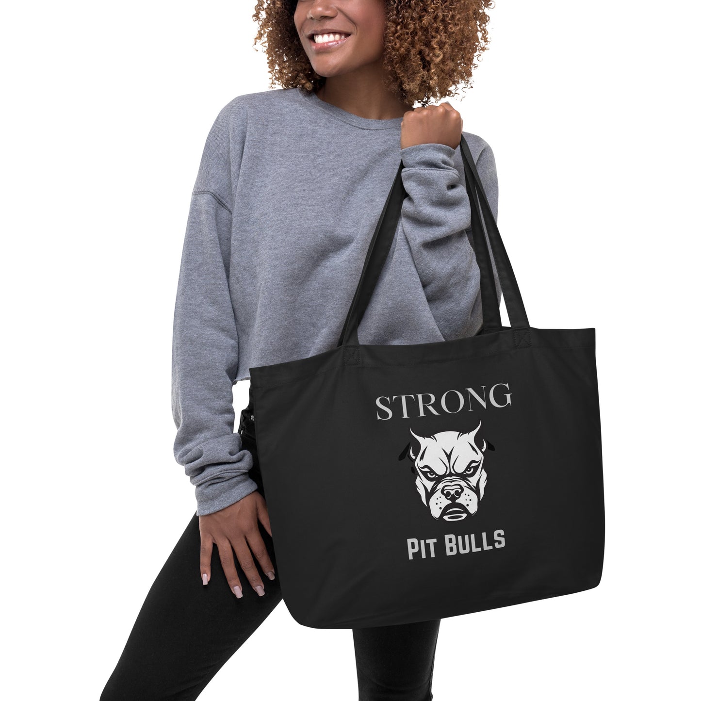 Pit Bulls, Large organic tote bag - Fitz & Willow