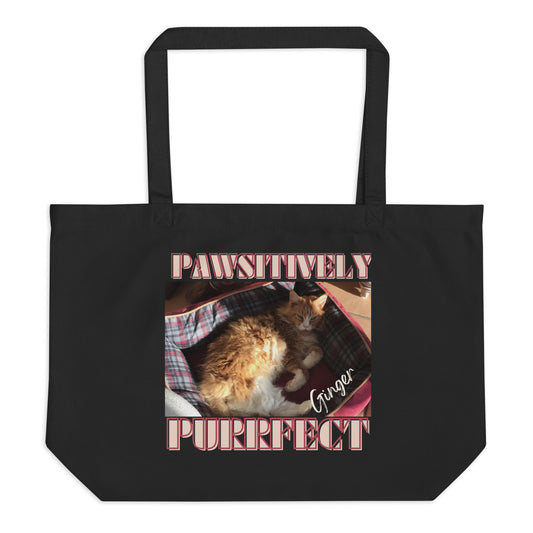 My Cat Ginger, Large organic tote bag - Fitz & Willow