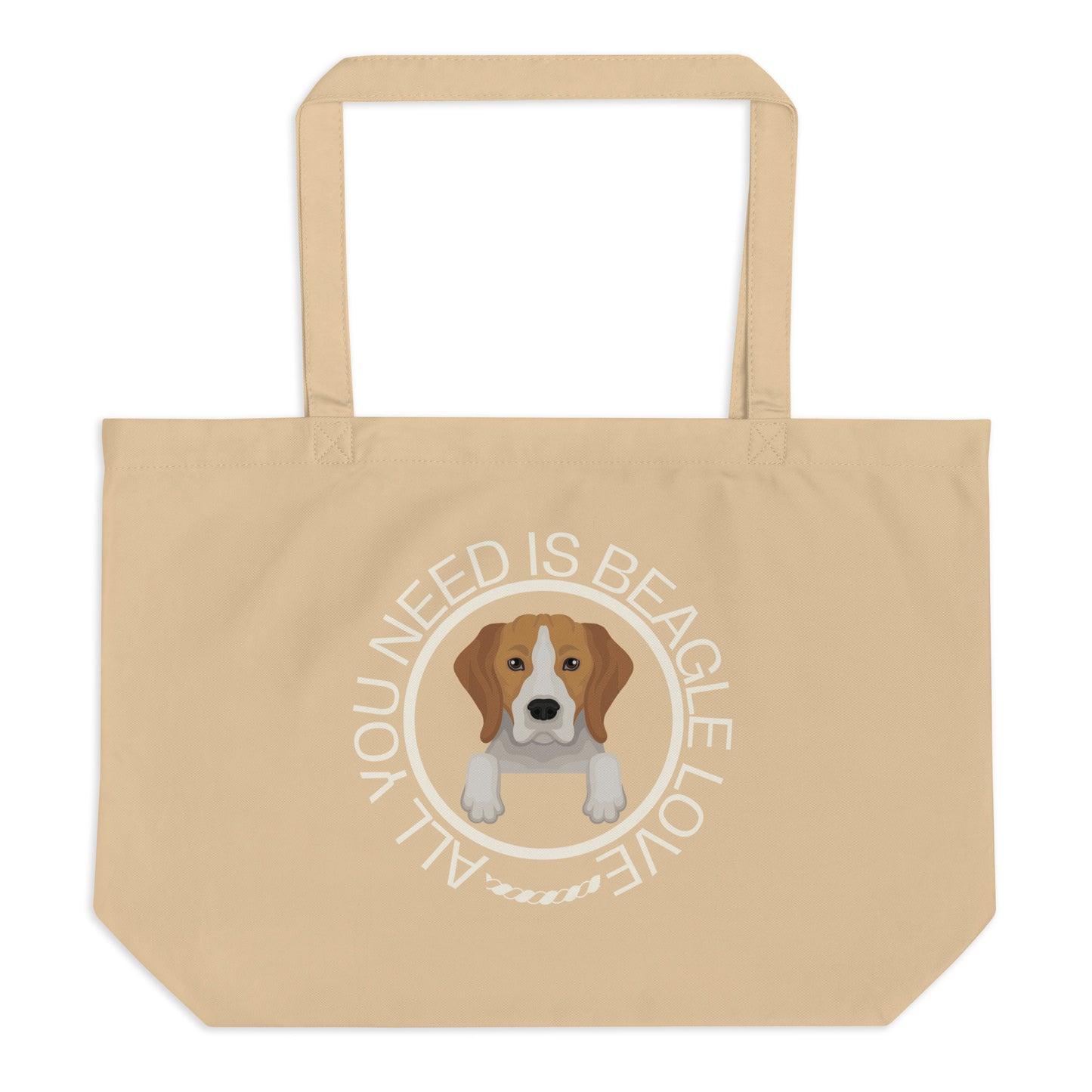 Beagles, Large organic tote bag - Fitz & Willow