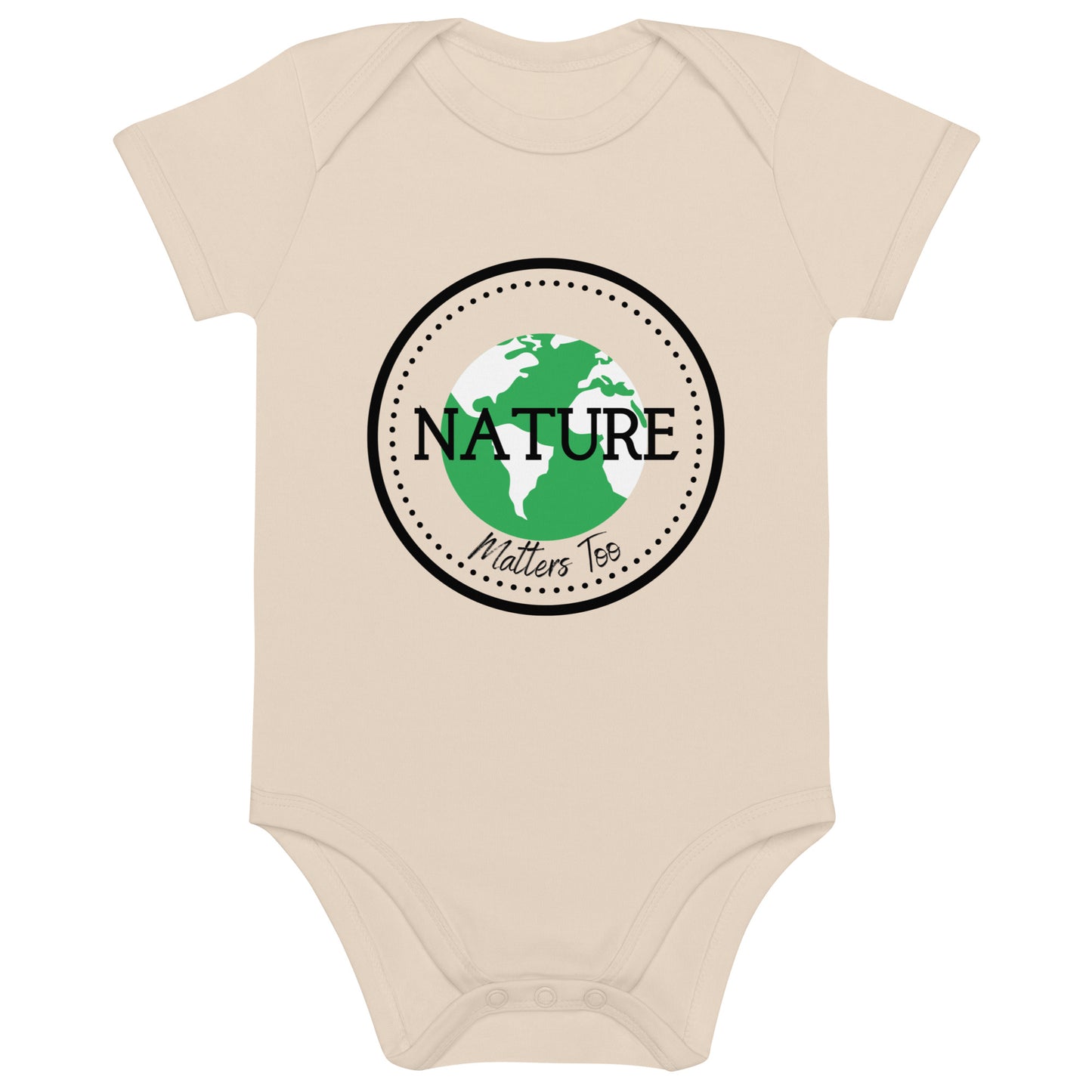 Nature matters too, Organic cotton newborn bodysuit - Fitz & Willow