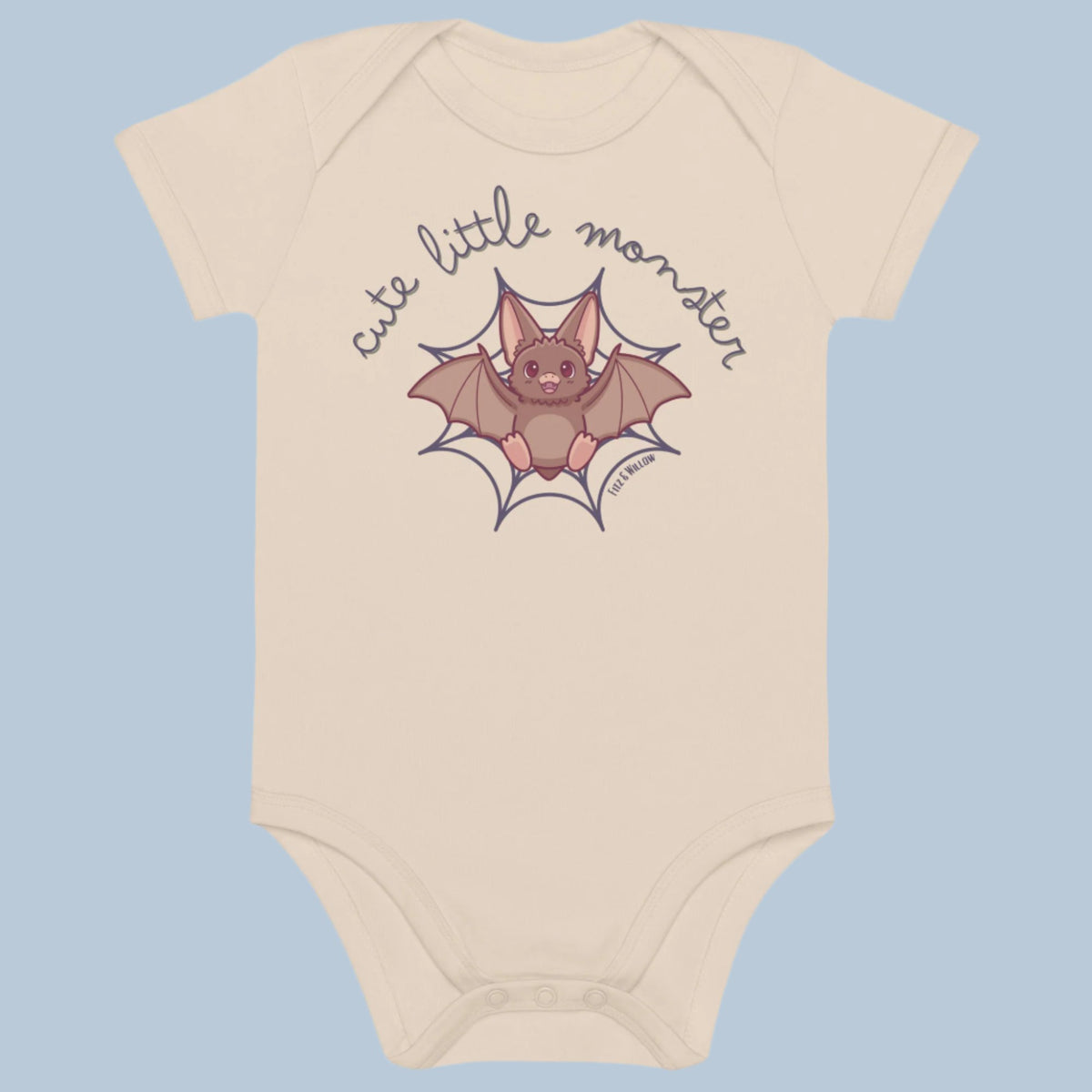 My Cute Little Monster Bodysuit - Vegan Organic Cotton - Fitz & Willow