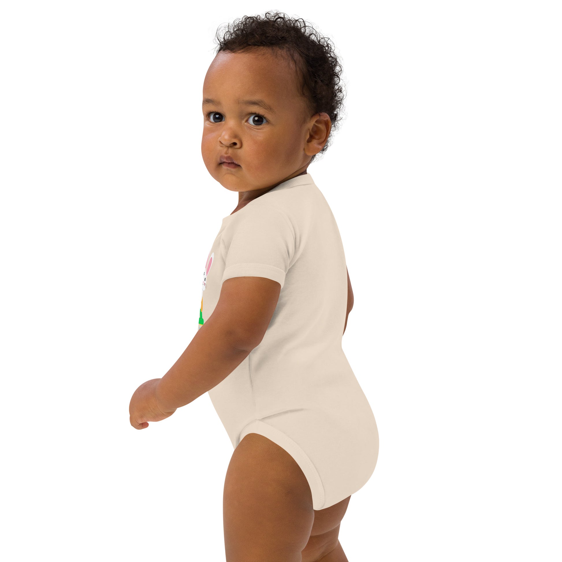 Organic cotton baby bodysuit, Letter A - Fitz & willow - Fitz & Willow