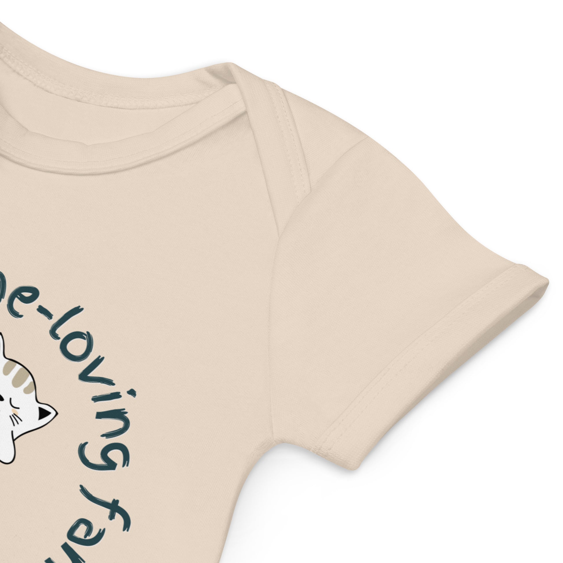 Organic cotton baby onesie, Cat lovers - Fitz & Willow