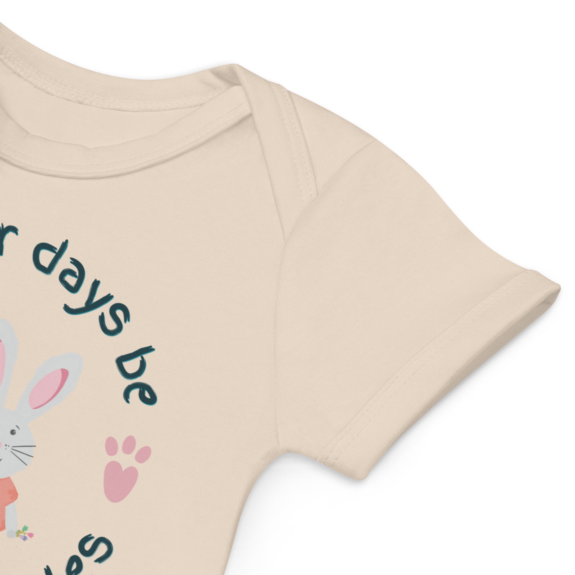 Organic cotton baby bodysuit, Giggles - Fitz & Willow