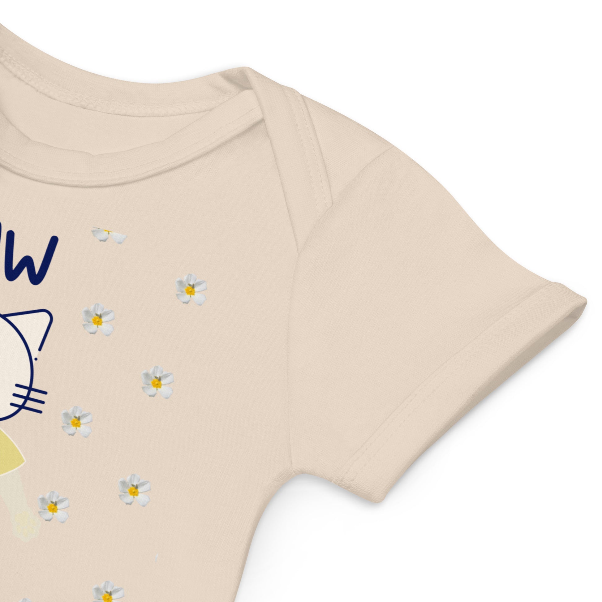 PAW, Cat themed organic baby bodysuit - Fitz & Willow