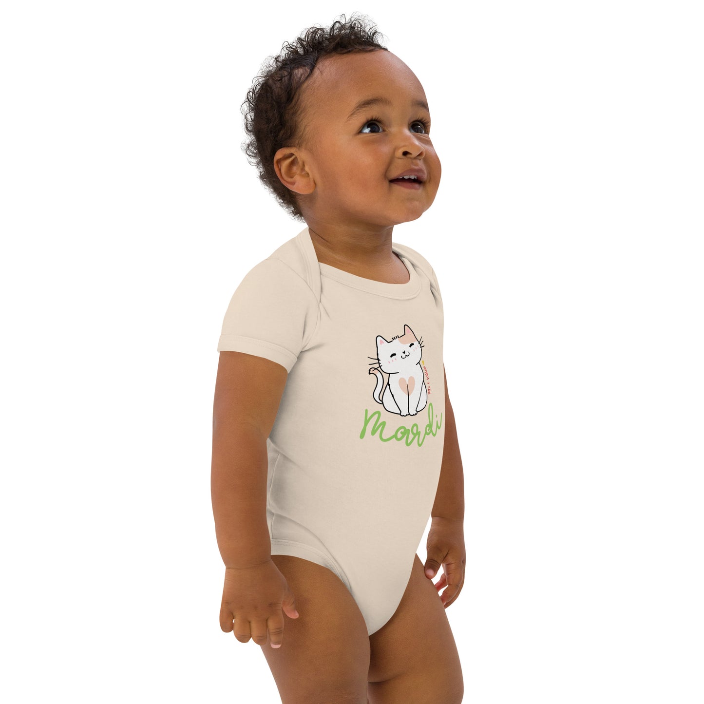 Organic cotton baby bodysuit, Mardi - Fitz & Willow