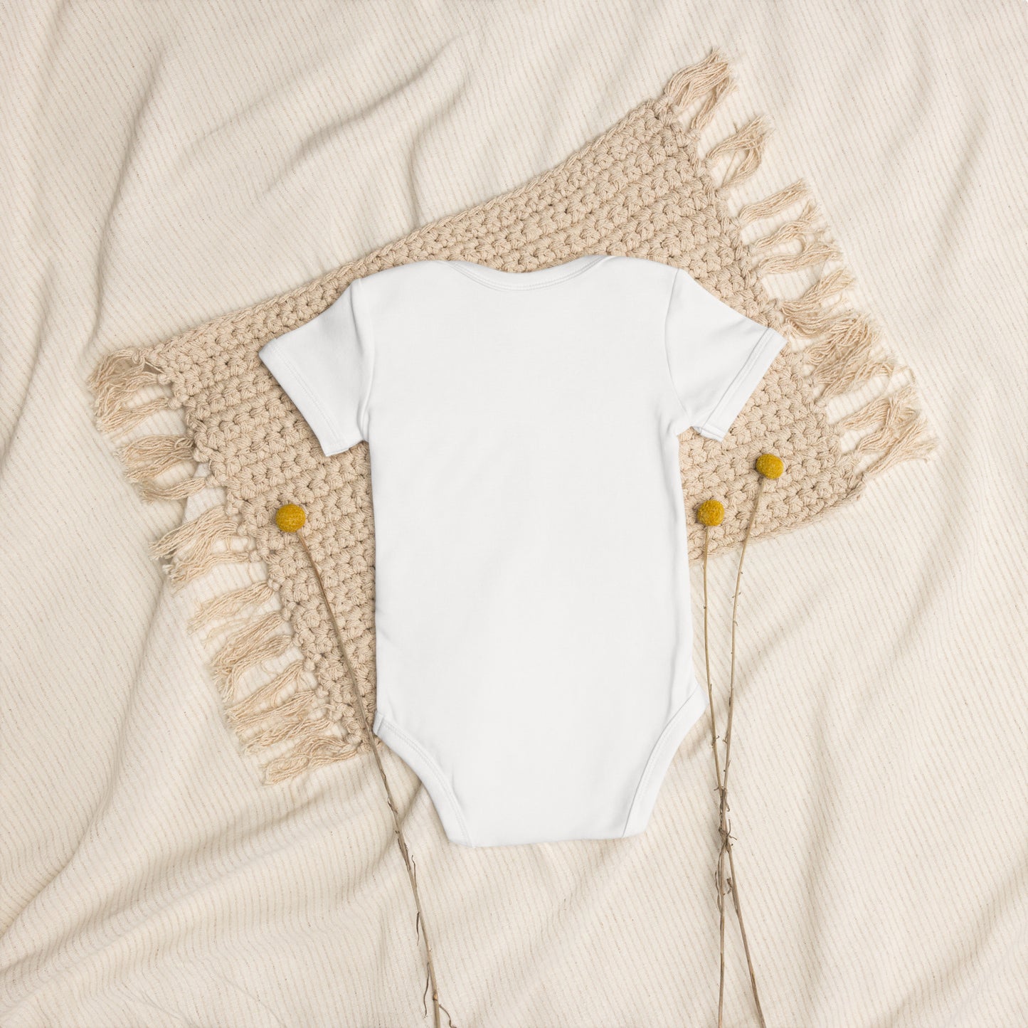 PALS, Cat themed organic cotton baby bodysuit - Fitz & Willow