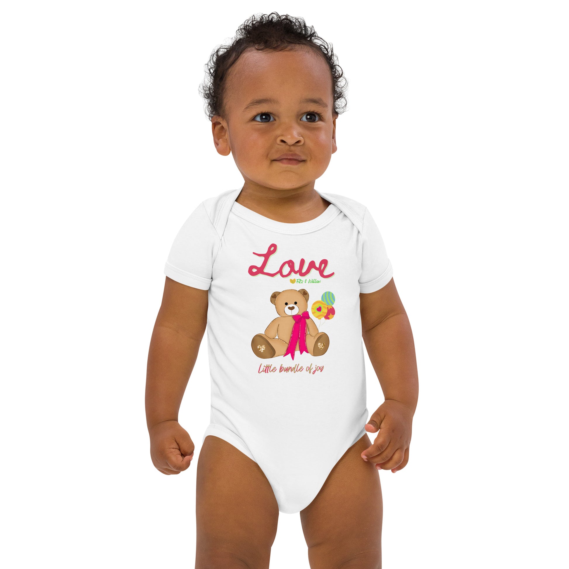 Organic cotton baby bodysuit, Bundle of Joy - Fitz & Willow - Fitz & Willow