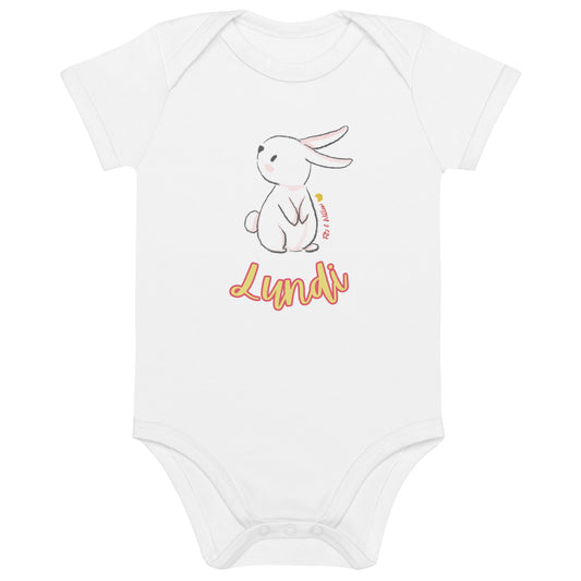 Lundi, Organic cotton baby bodysuit - Fitz & Willow