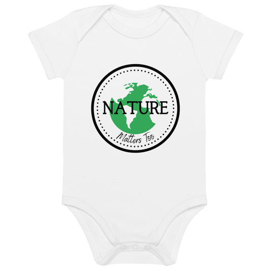 Nature matters too, Organic cotton newborn bodysuit - Fitz & Willow