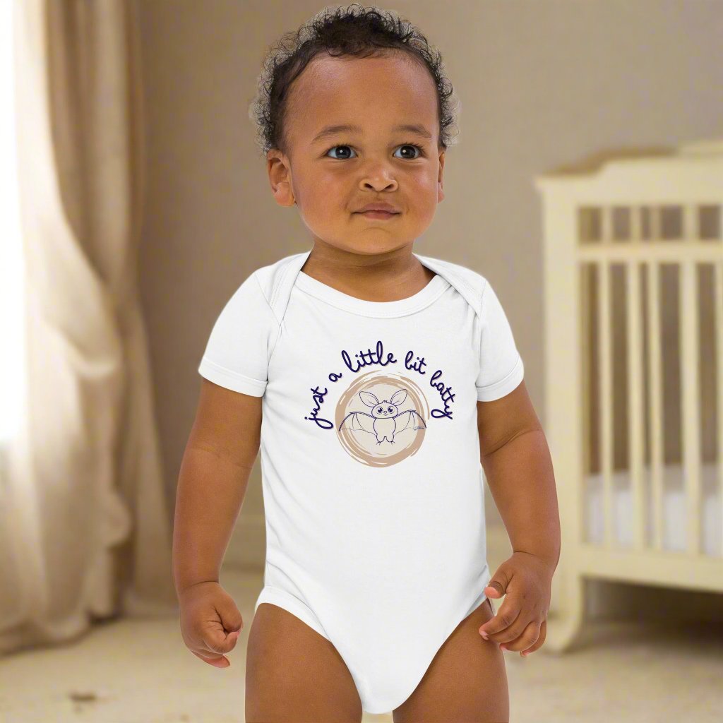 Just a Little Bit Batty Baby Bodysuit - Organic Cotton - Fitz & Willow