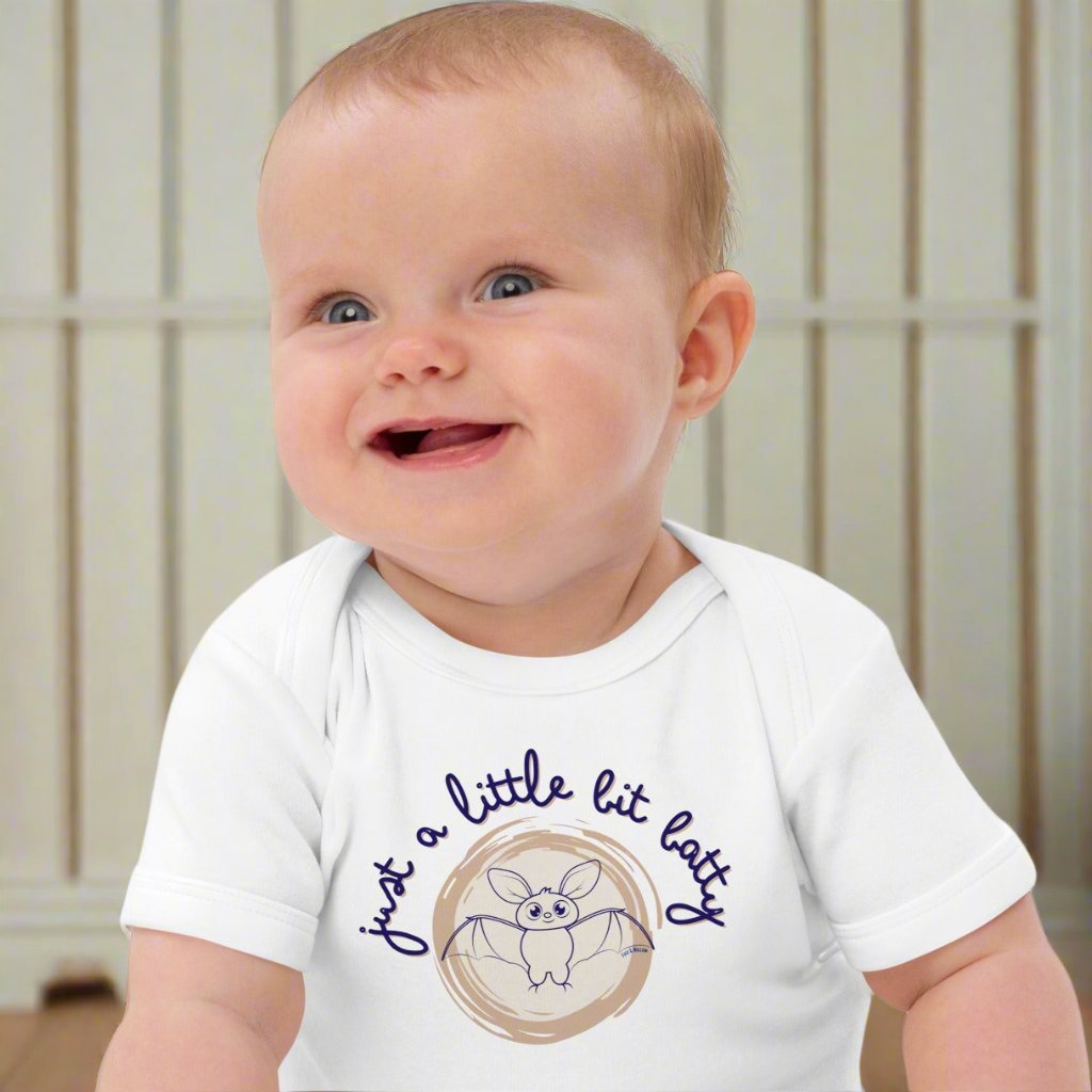 Just a Little Bit Batty Baby Bodysuit - Organic Cotton - Fitz & Willow