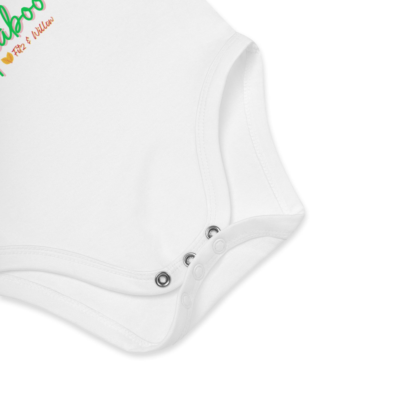 Organic cotton baby bodysuit, Letter F - Fitz & Willow - Fitz & Willow