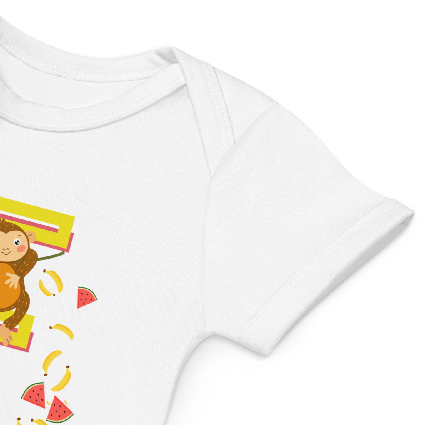 Organic cotton baby bodysuit, Letter F - Fitz & Willow - Fitz & Willow