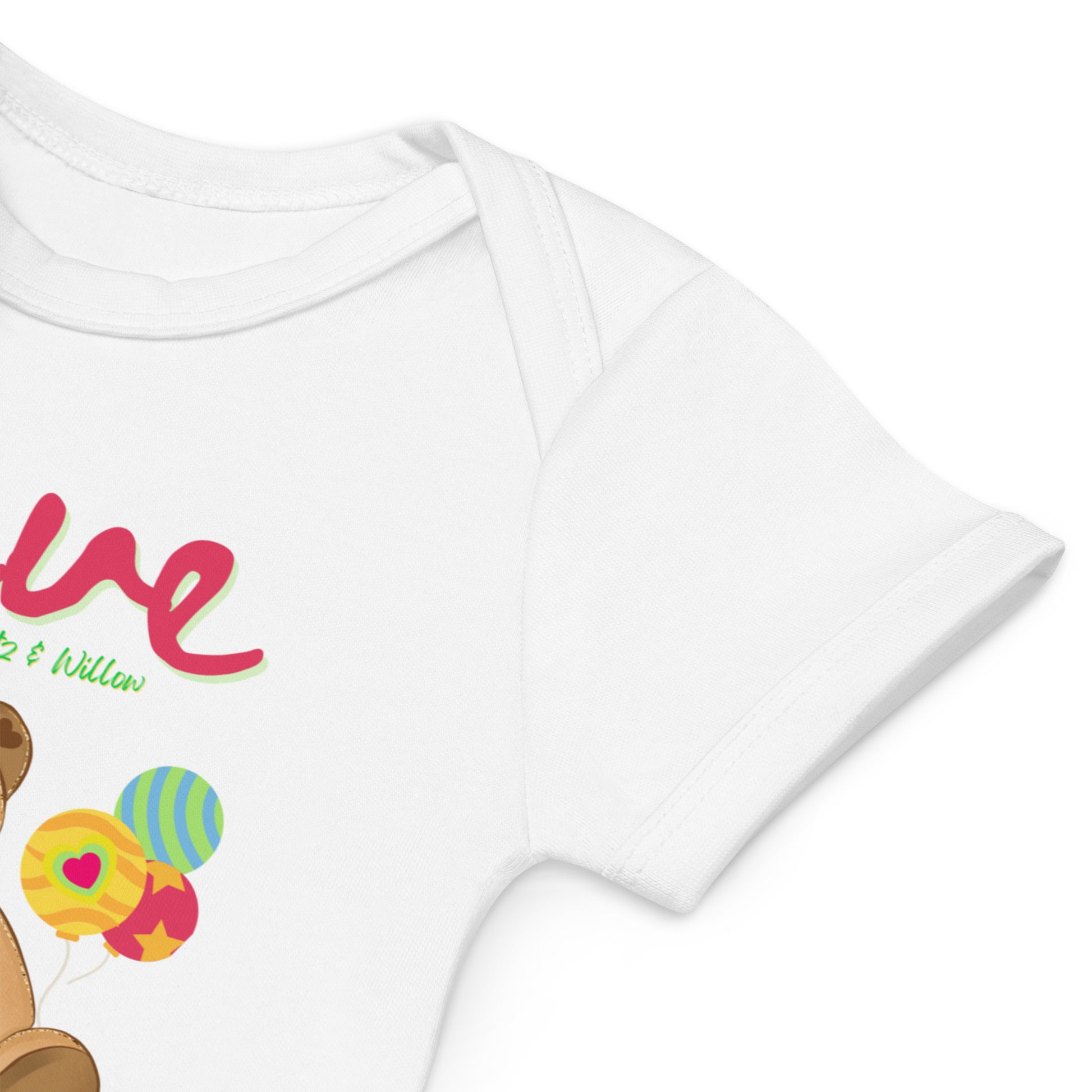 Organic cotton baby bodysuit, Bundle of Joy - Fitz & Willow - Fitz & Willow