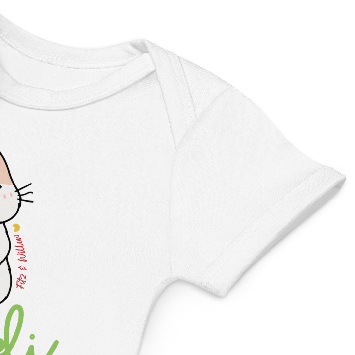 Organic cotton baby bodysuit, Mardi - Fitz & Willow