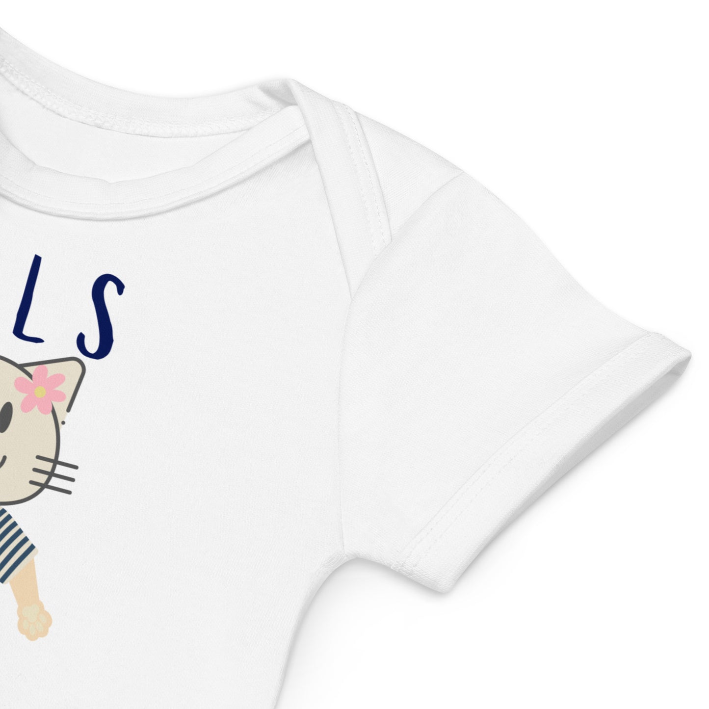 PALS, Cat themed organic baby bodysuit - Fitz & Willow