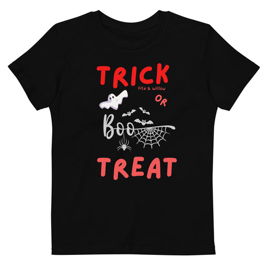 Halloween Trick or Treat, Organic cotton kids t-shirt - Fitz & Willow