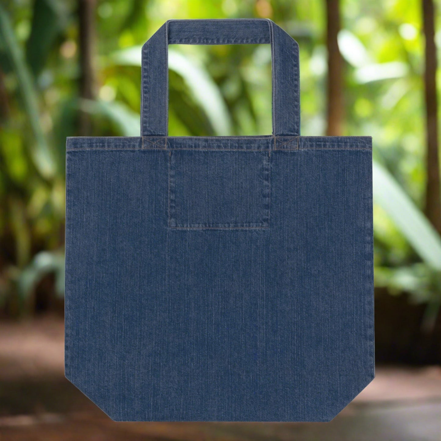 Sustainable denim tote bag, Birman Cat Lover - Fitz & Willow