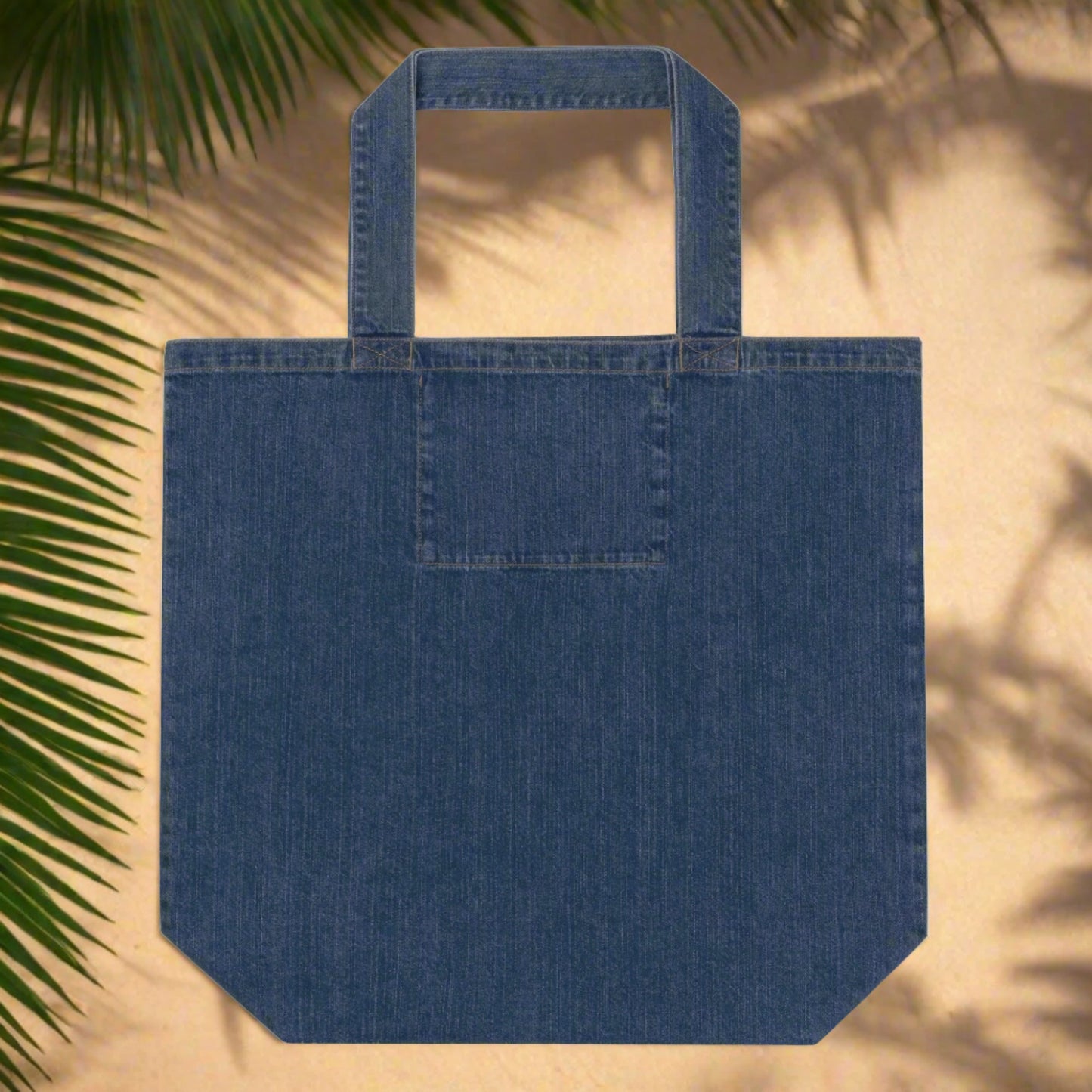 Alberta, denim sustainable tote bag - Fitz & Willow