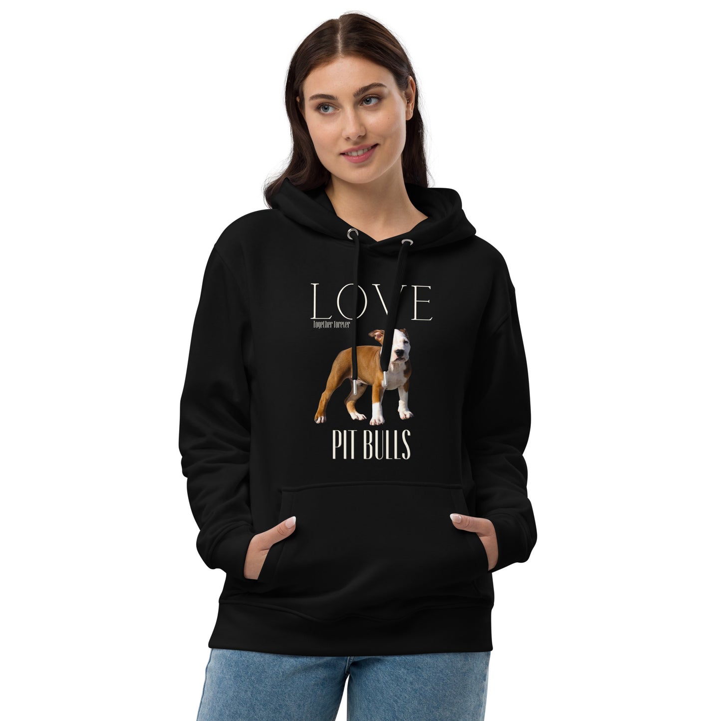 Pit Bull lovers premium eco hoodie, - Fitz & Willow