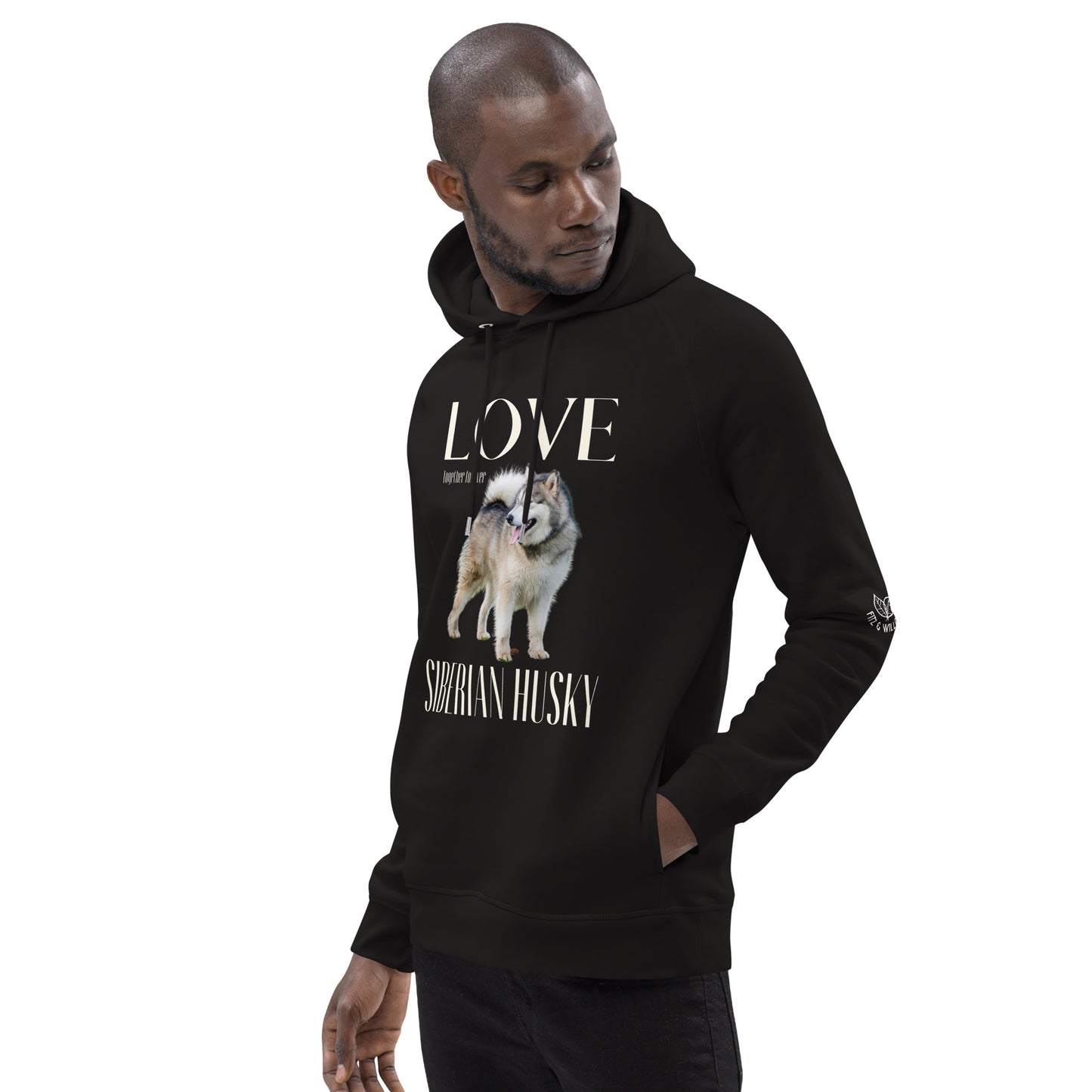 Siberian Husky, unisex pullover hoodie - Fitz & Willow