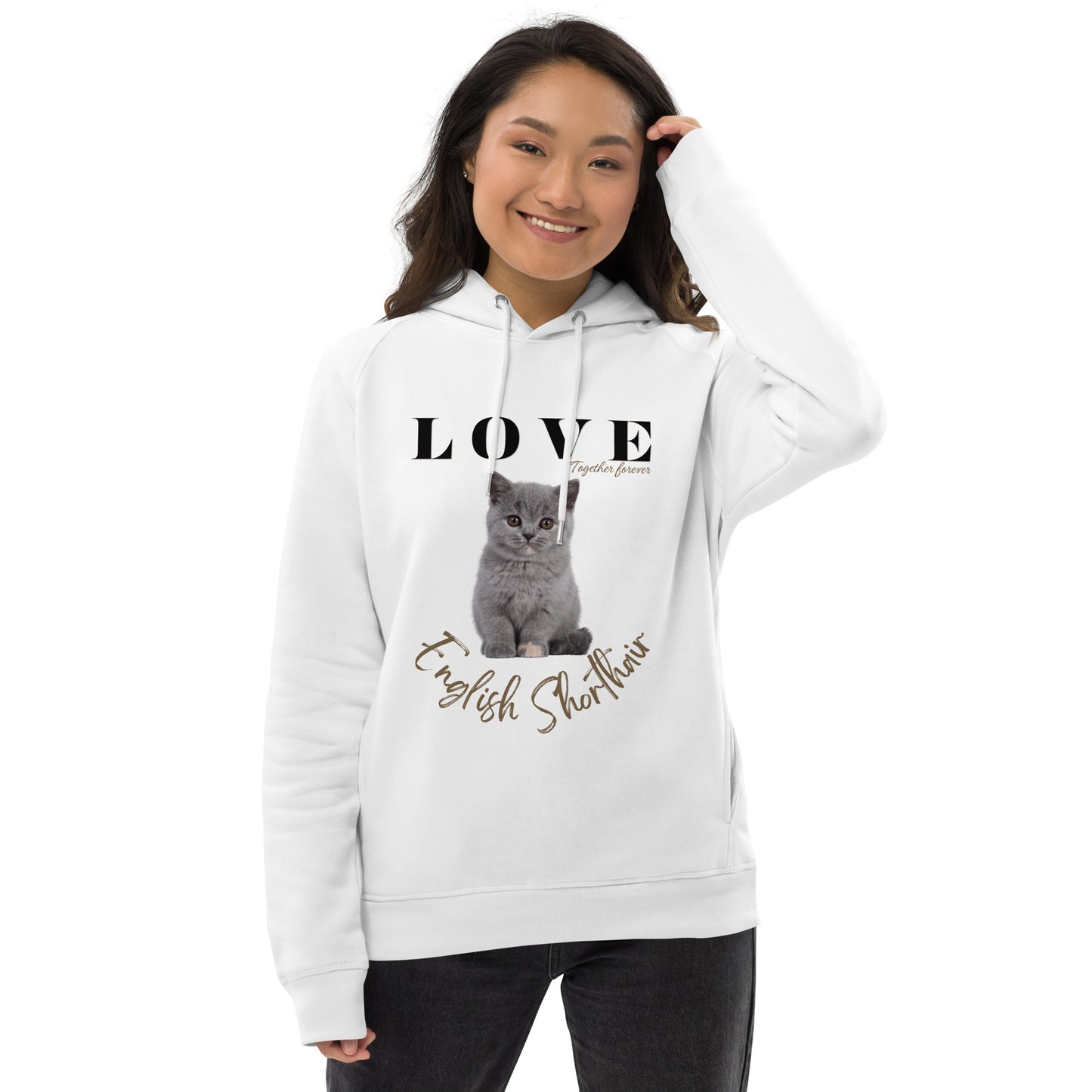 British Shorthair, Unisex pullover hoodie - Fitz & Willow