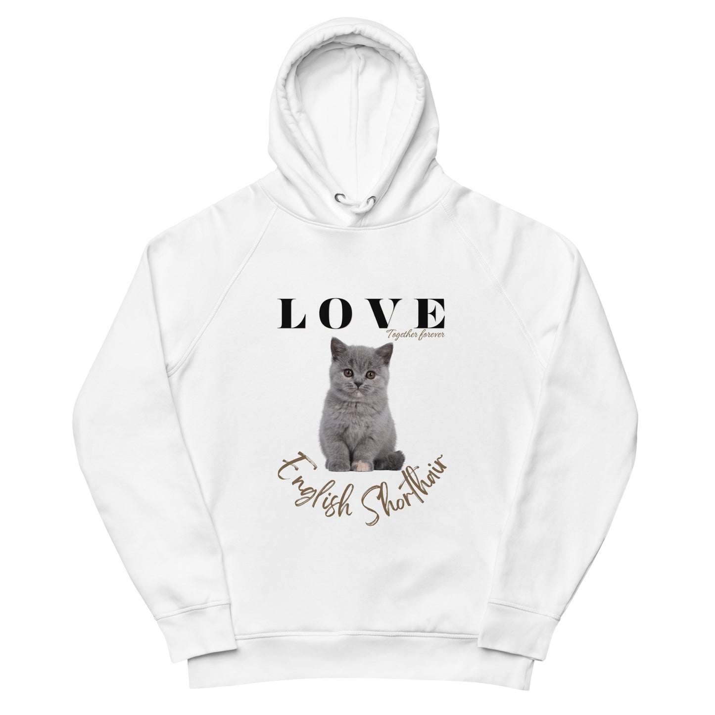 British Shorthair, Unisex pullover hoodie - Fitz & Willow