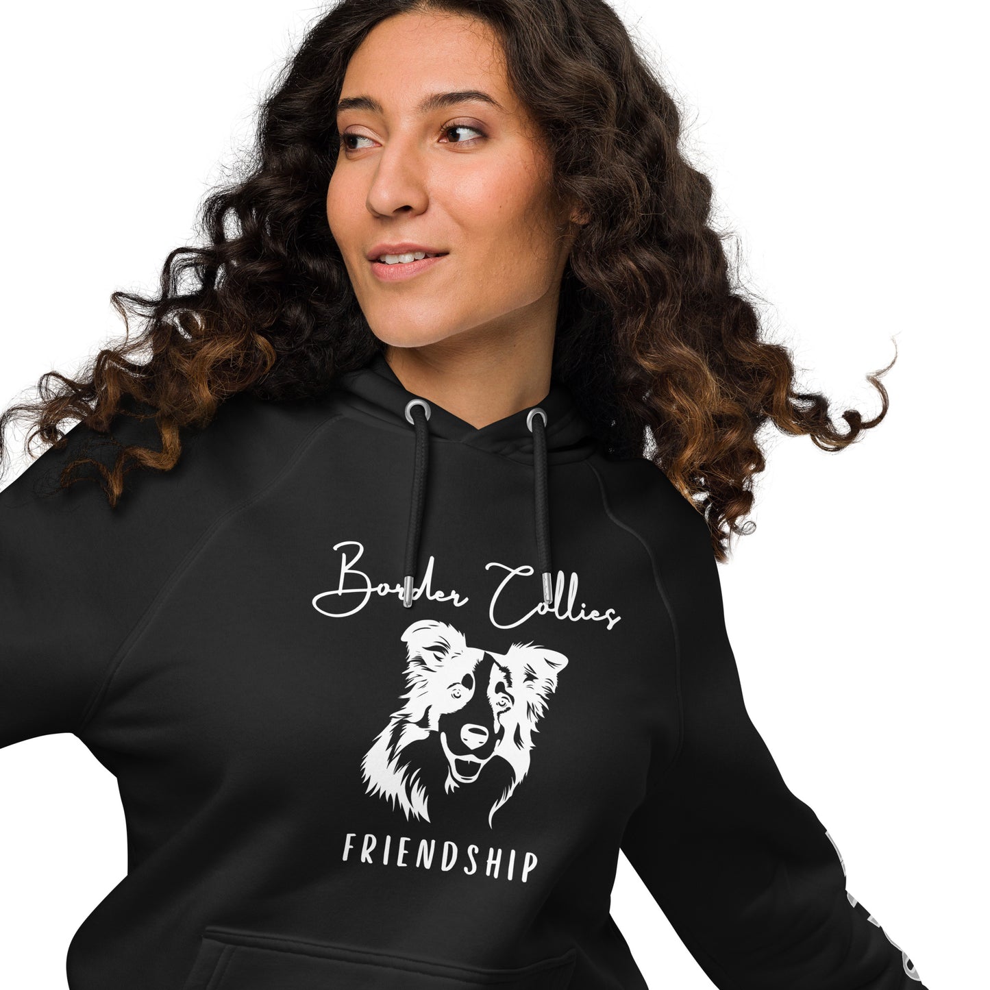 Border Collie Parents, Unisex eco raglan hoodie - Fitz & Willow