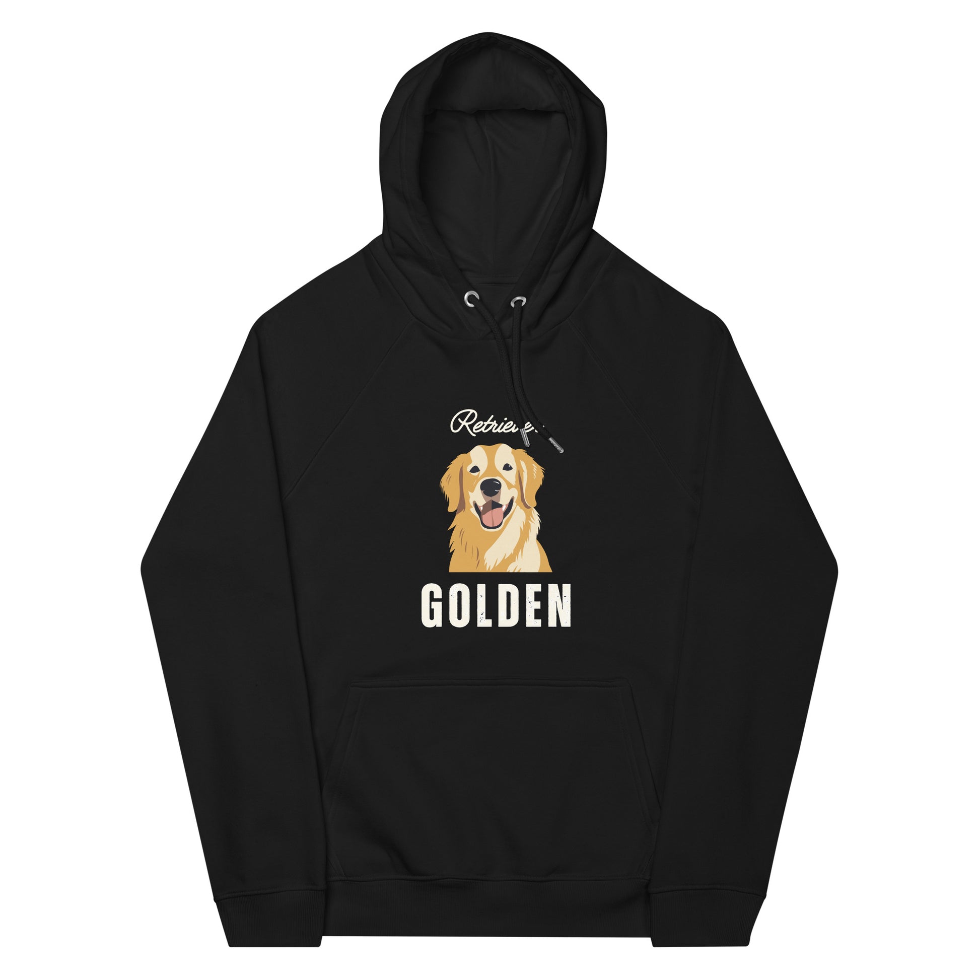 Golden Retriever, Unisex eco raglan hoodie - Fitz & Willow