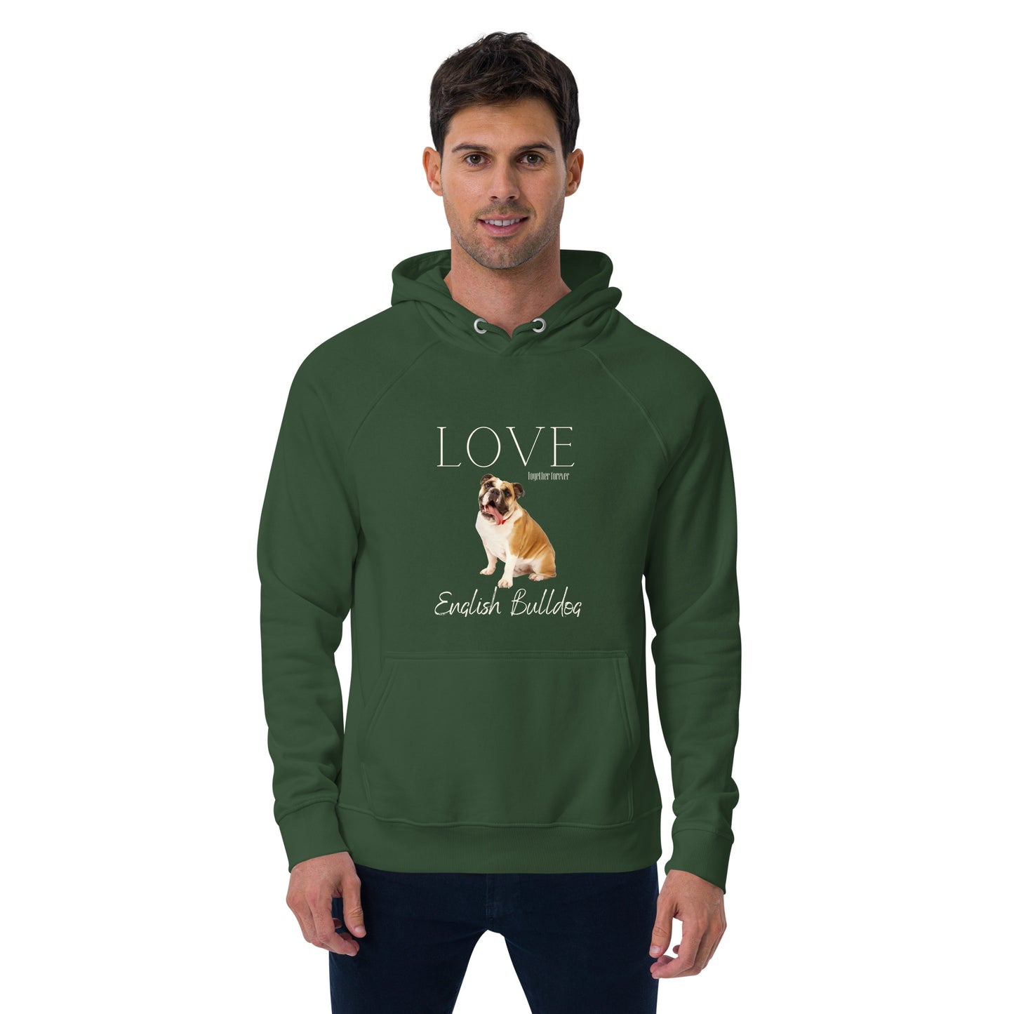 English Bulldog lover eco hoodie - Fitz & Willow