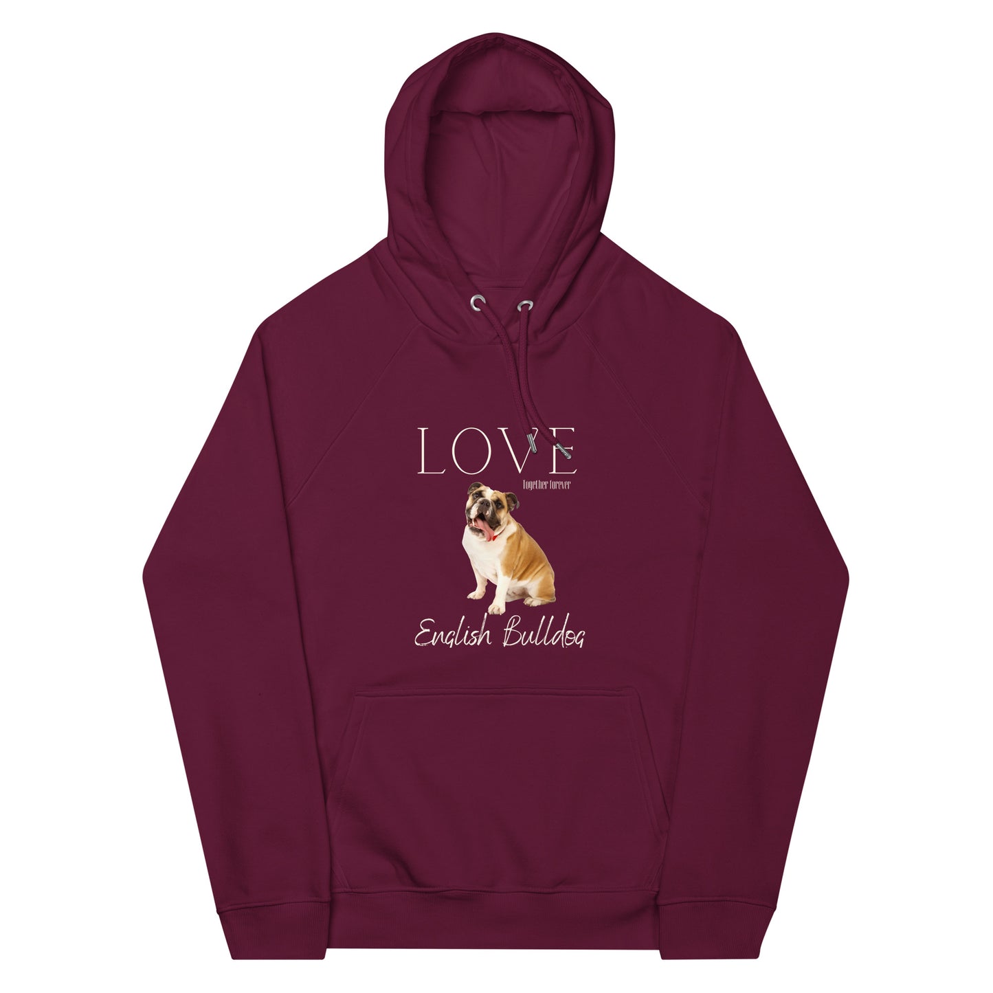 English Bulldog lover eco hoodie - Fitz & Willow