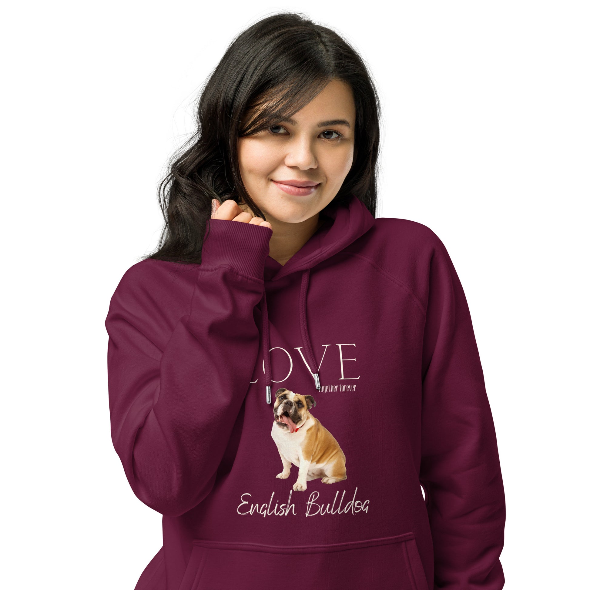 English Bulldog lover eco hoodie - Fitz & Willow