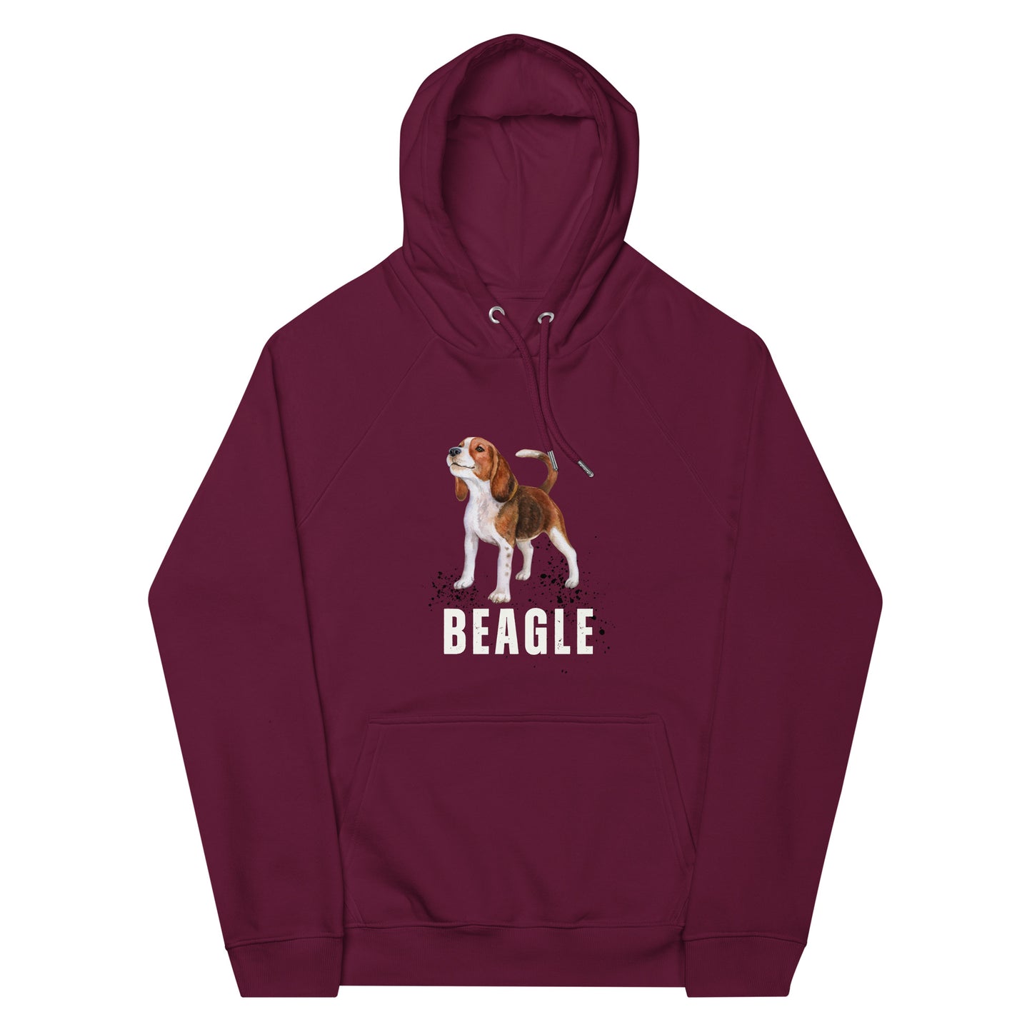 Beagle love, Unisex eco raglan hoodie - Fitz & Willow