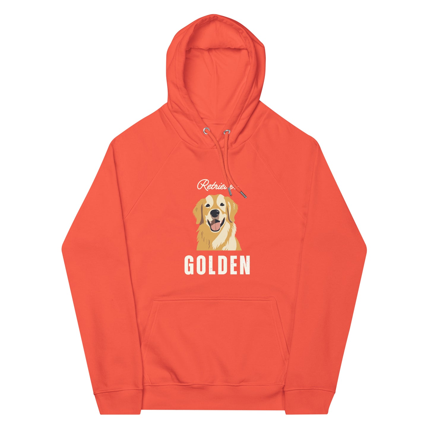 Golden Retriever, Unisex eco raglan hoodie - Fitz & Willow