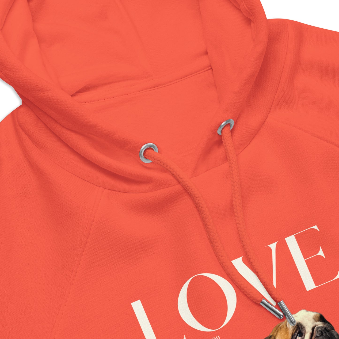 English Bulldog Lover eco hoodie, - Fitz & Willow