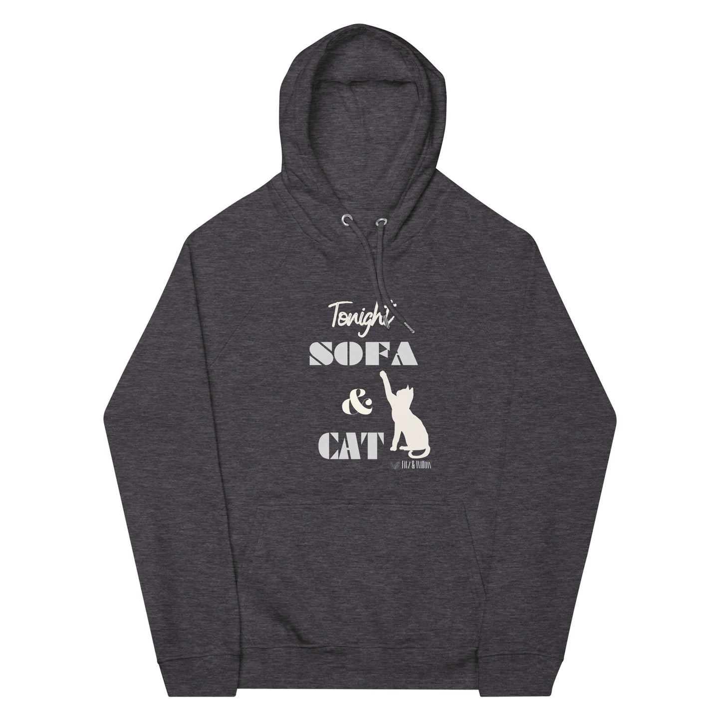 Cats & Sofa, sustainable hoodie - Fitz & Willow