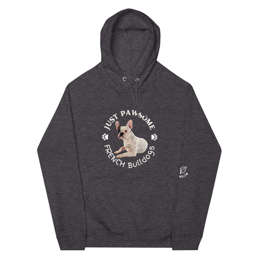 French Bulldogs, unisex raglan hoodie - Fitz & Willow