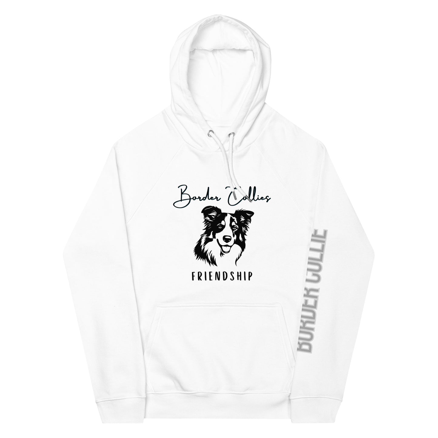 Border Collie Parents, Unisex eco raglan hoodie - Fitz & Willow