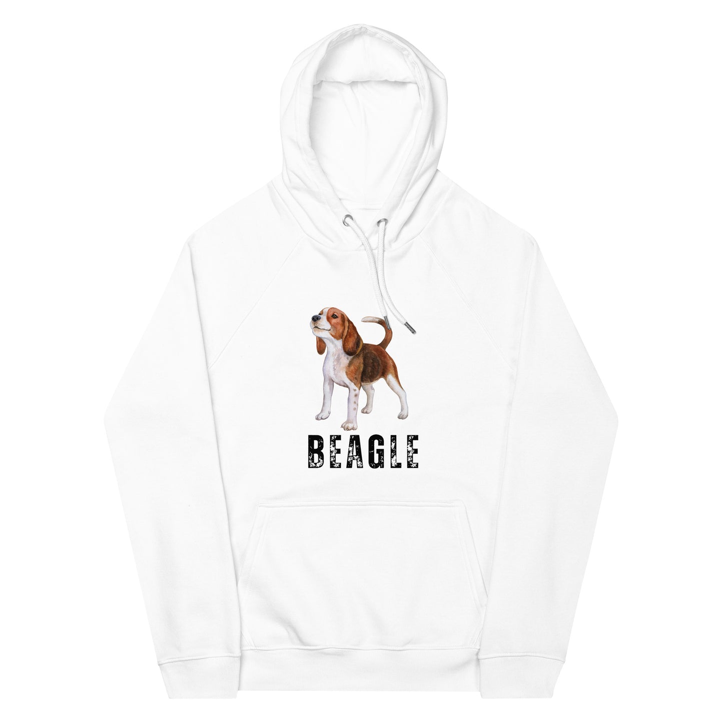 Beagle love, Unisex eco raglan hoodie - Fitz & Willow