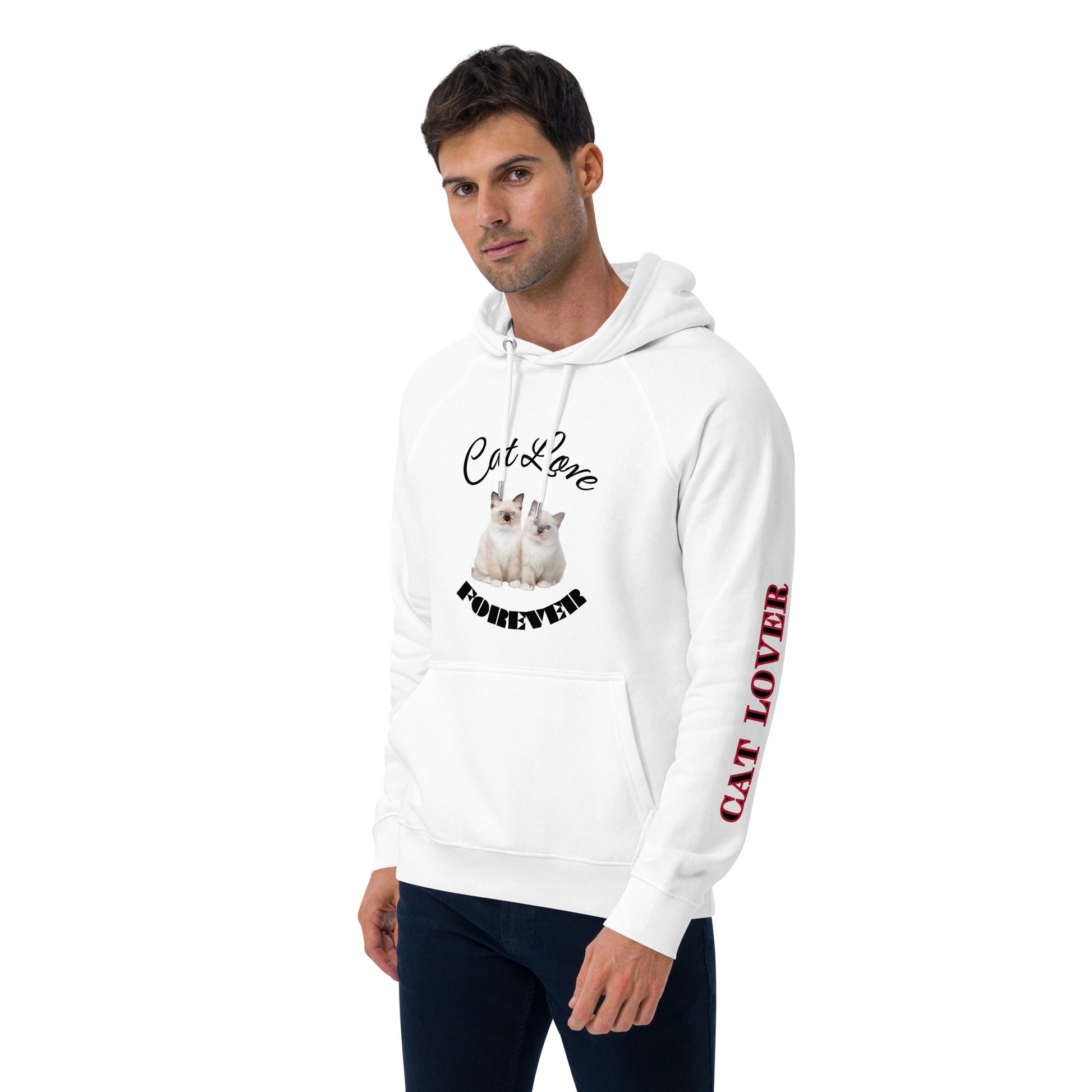 Ragdoll Kittens, unisex eco raglan hoodie - Fitz & Willow