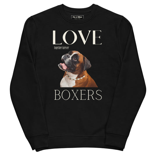 Boxer dog lovers, sweatshirt Unisex - Fitz & Willow