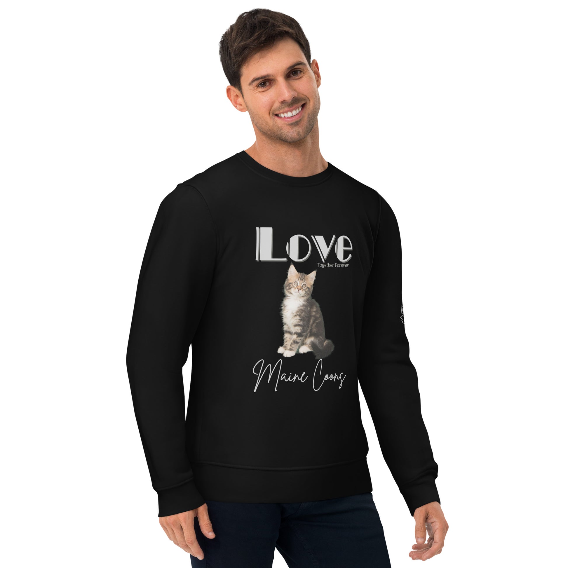 Maine Coon cat, Unisex eco sweatshirt - Fitz & Willow