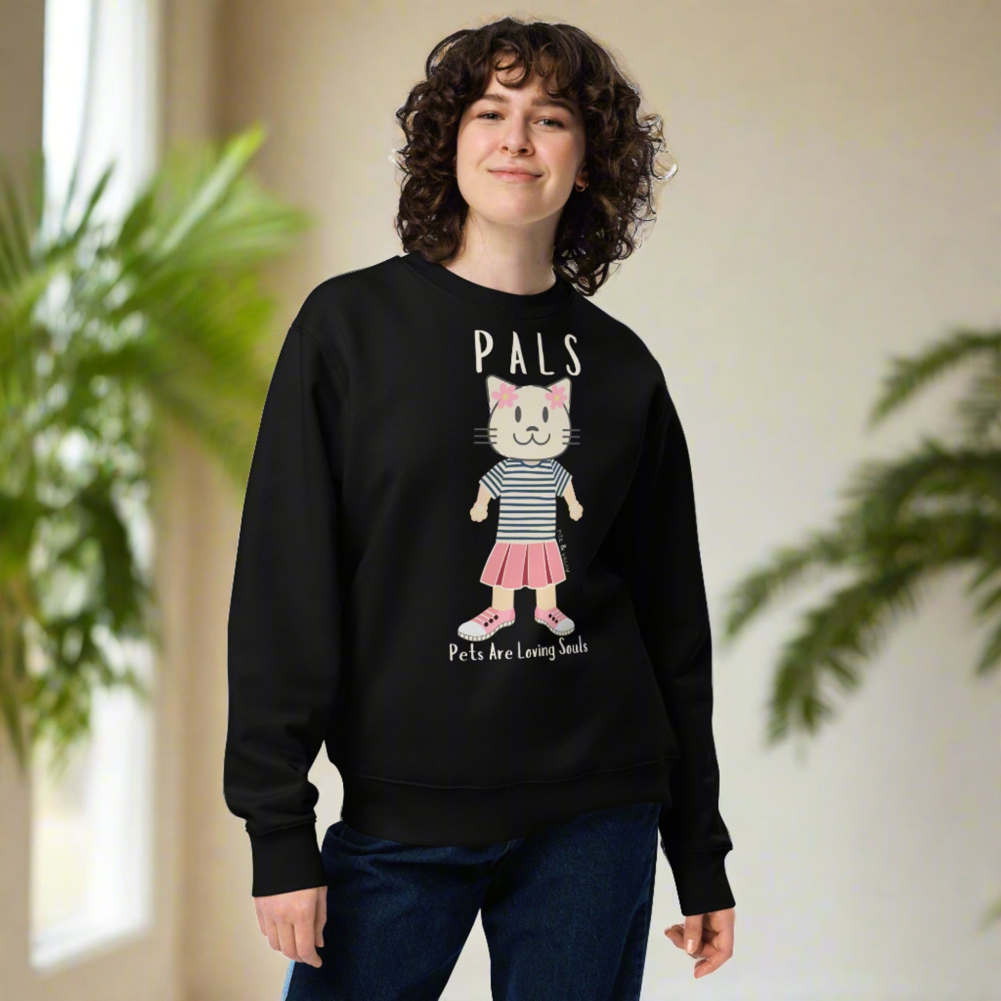 PALS, Cat themed, sustainable sweatshirt - Fitz & Willow