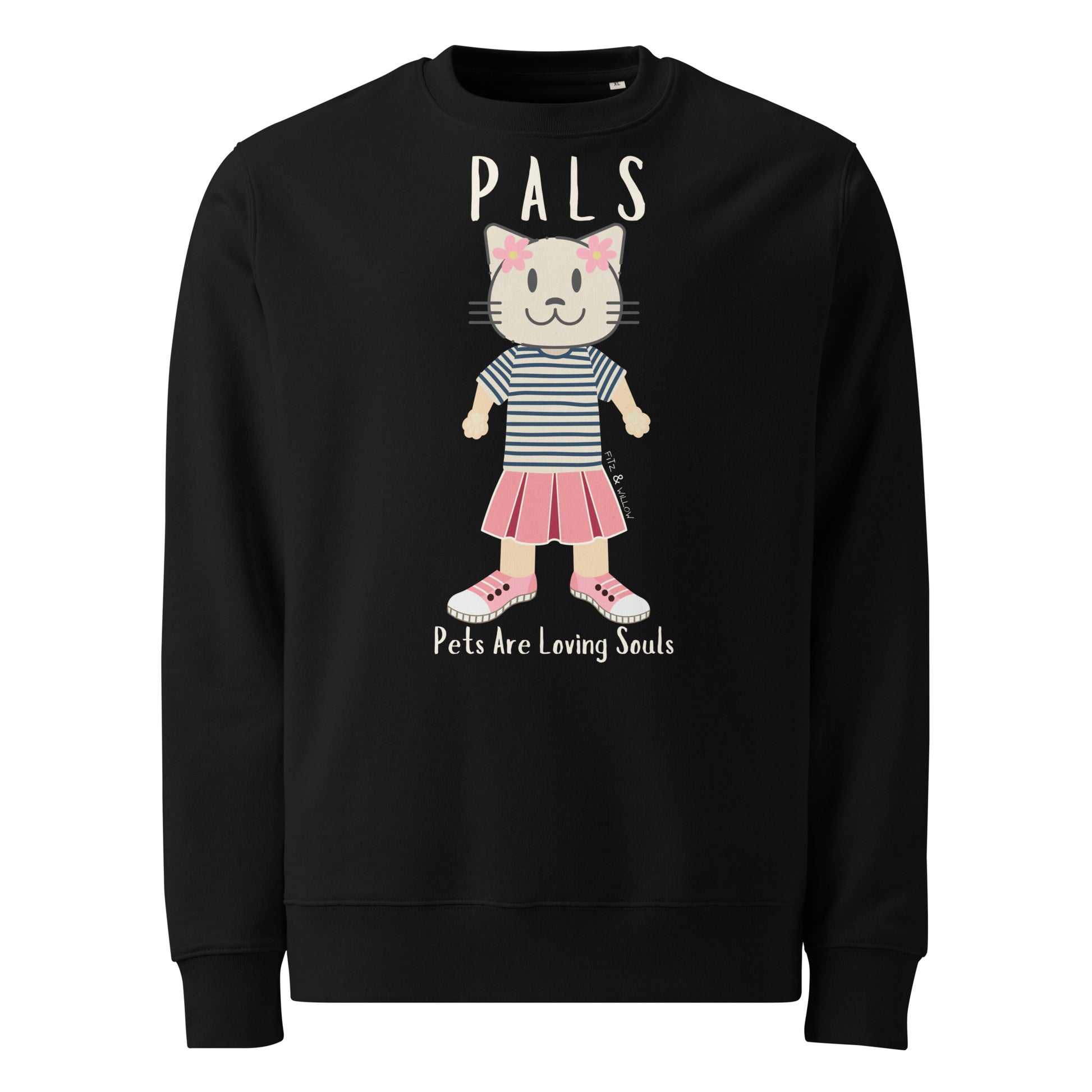 PALS, Cat themed, sustainable sweatshirt - Fitz & Willow