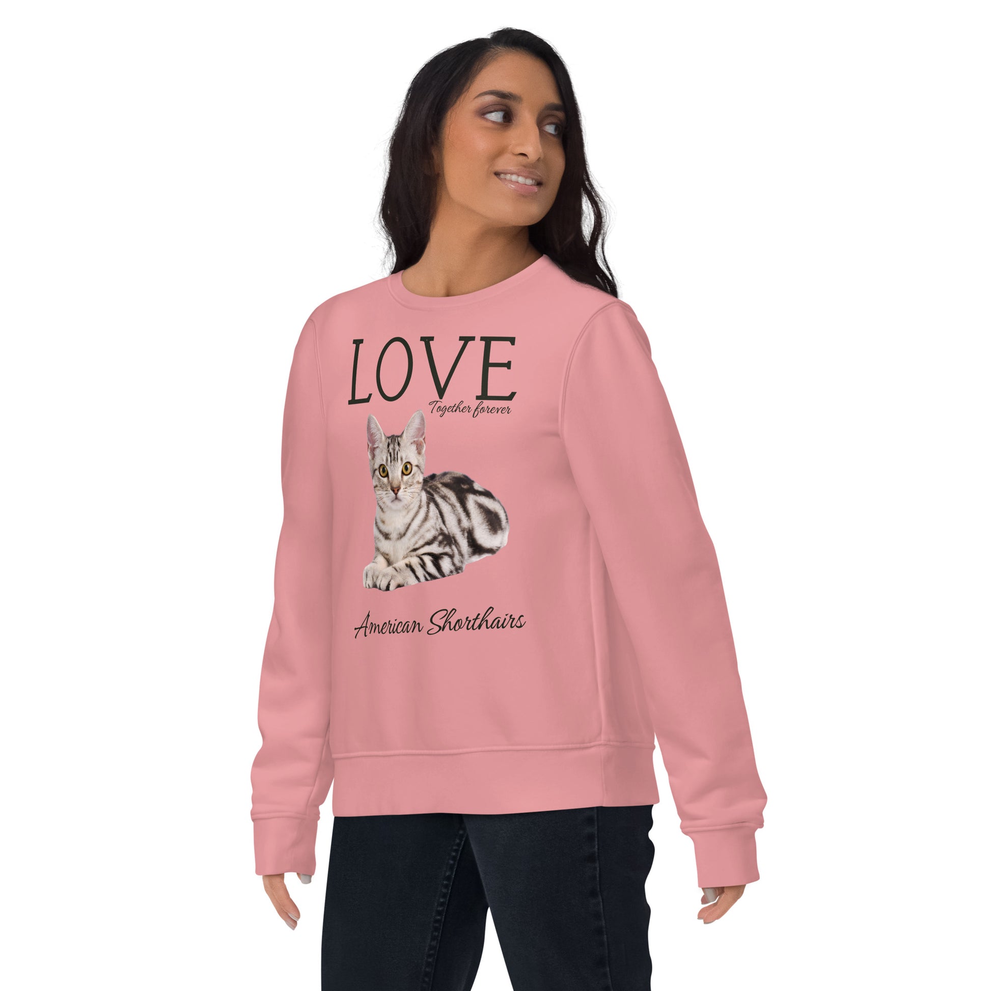 American shorthair cat , eco sweatshirt - Fitz & Willow