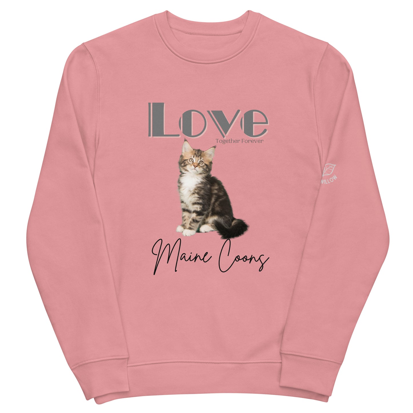 Maine Coon cat, Unisex eco sweatshirt - Fitz & Willow