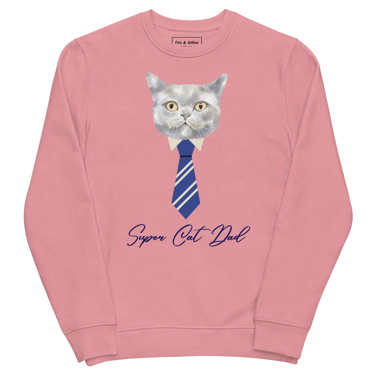 Super Cat Dad, Unisex eco sweatshirt - Fitz & Willow