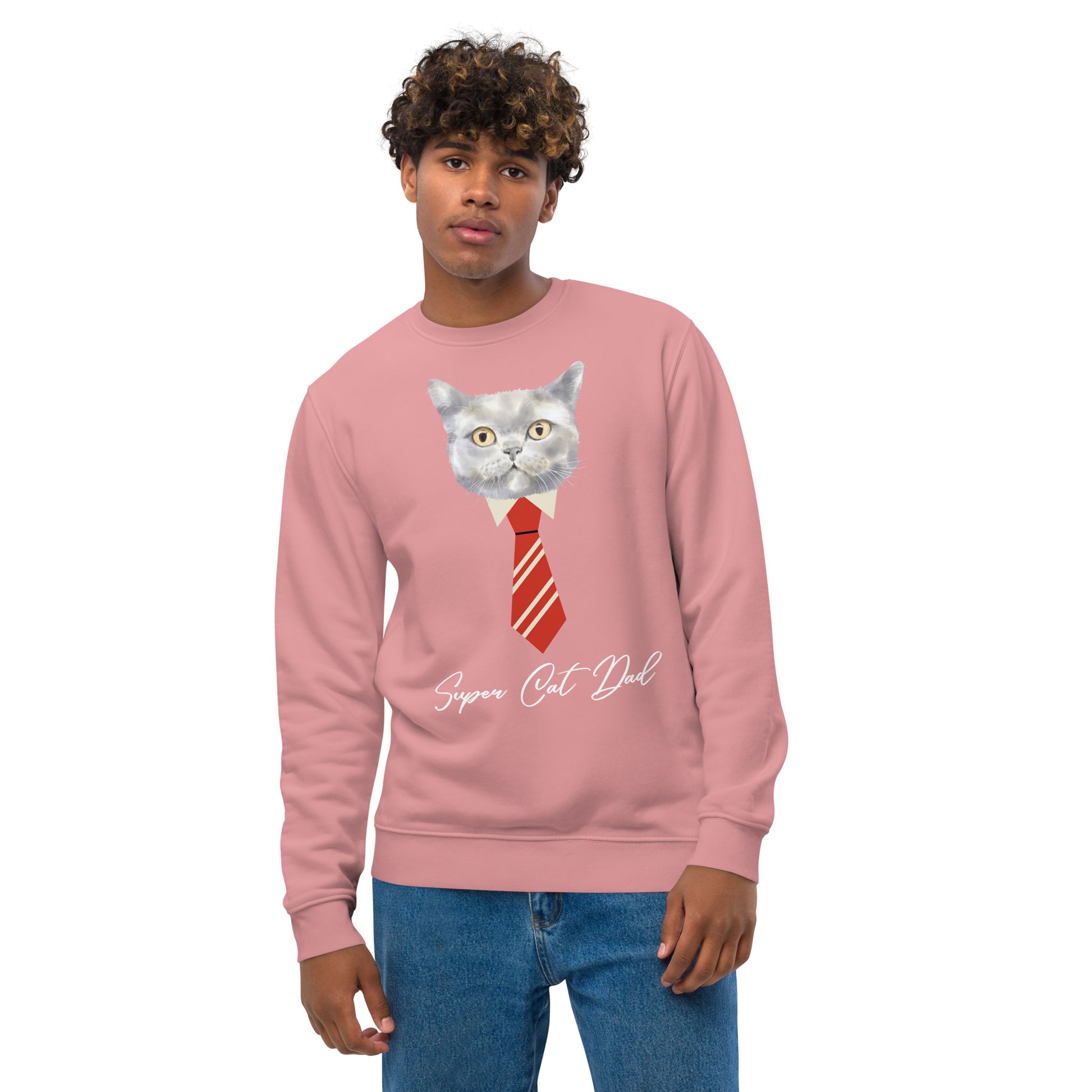 Super Cat Dad, Unisex eco sweatshirt - Fitz & Willow