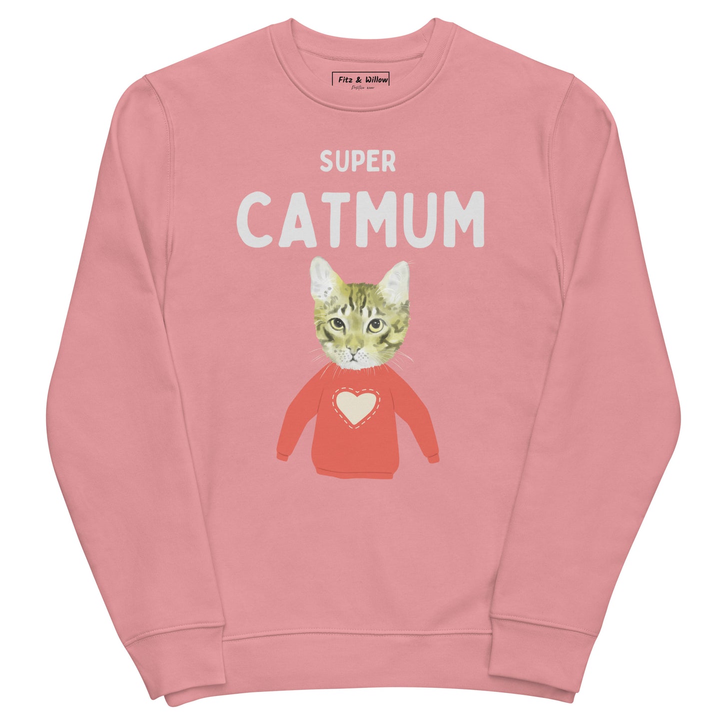 Super Cat Mum, eco sweatshirt - Fitz & Willow